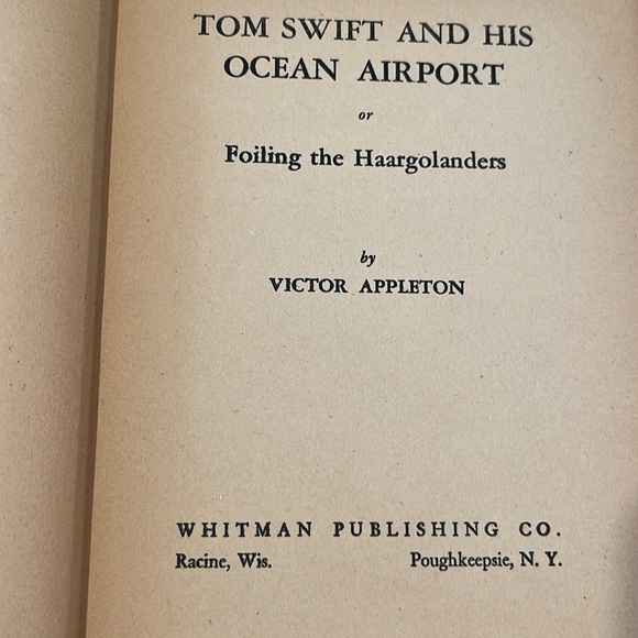 1934 Tom Swift And His Ocean Airport by Victor Appleton HC Book First Edition - Picture 2 of 16